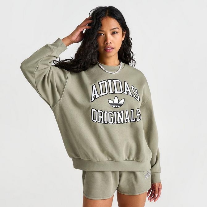 Women s adidas Originals Collegiate Crewneck Sweatshirt Finish Line