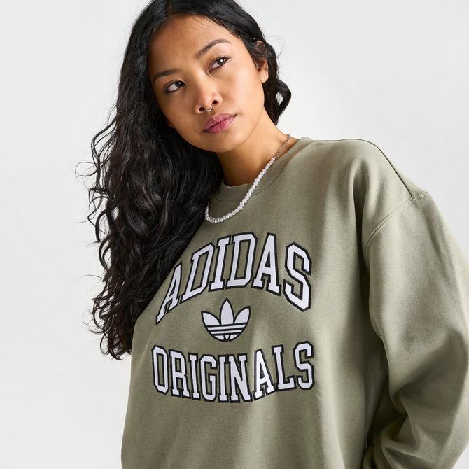 Women s adidas Originals Collegiate Crewneck Sweatshirt Finish Line