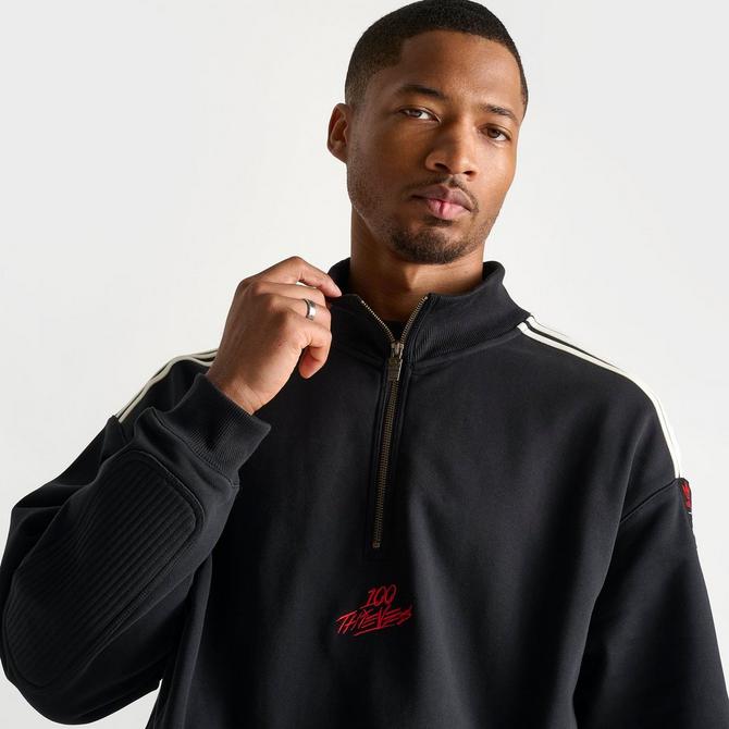 Men s adidas Originals x 100 Thieves Half Zip Sweatshirt Finish Line
