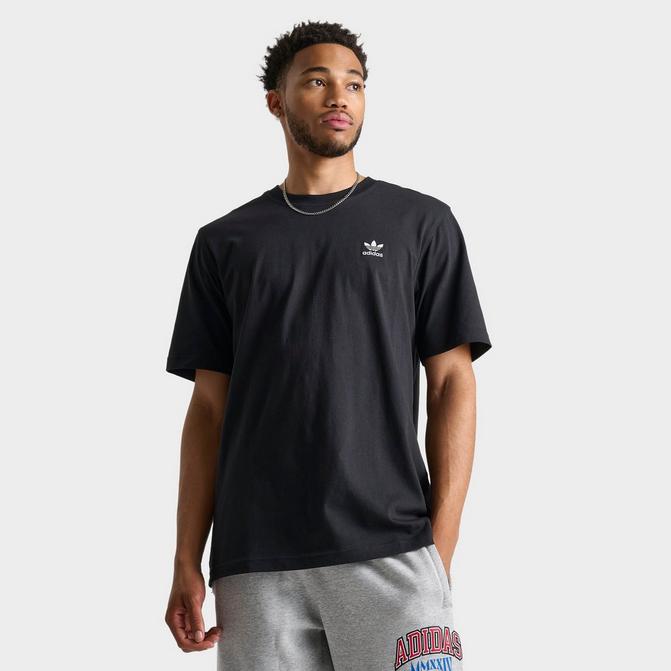 [angle] view of adidas Originals Trefoil Essentials T-Shirt in Black Click to zoom