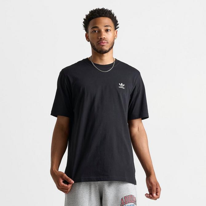 [angle] view of adidas Originals Trefoil Essentials T-Shirt in Black Click to zoom