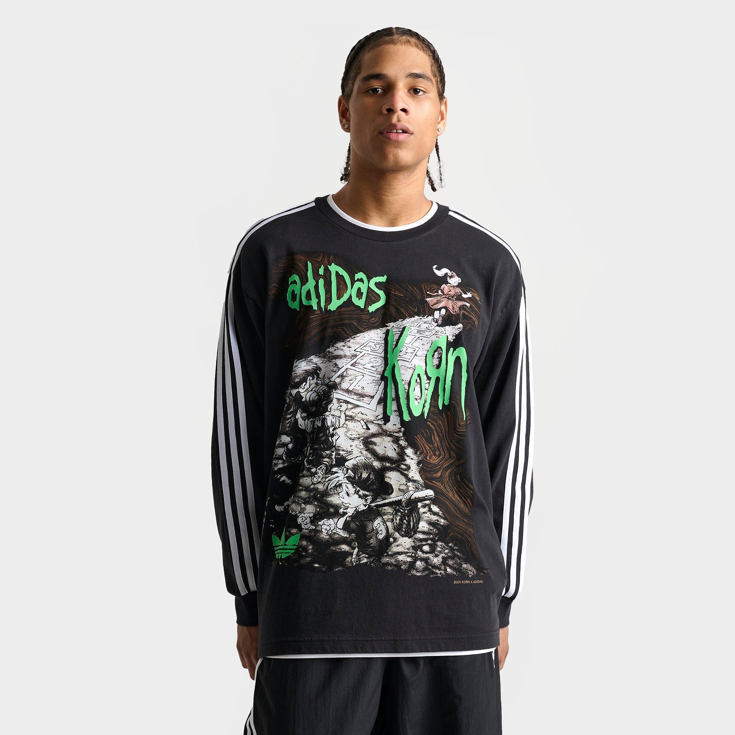 Men's adidas Originals x Korn Graphic Long-Sleeve T-Shirt