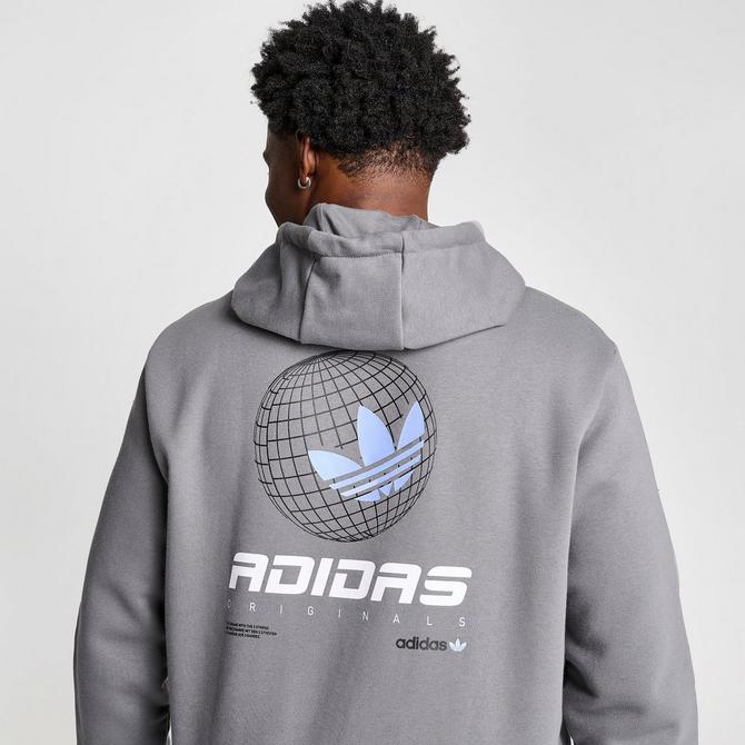 Men s adidas Originals Globe Graphic Pullover Hoodie Finish Line