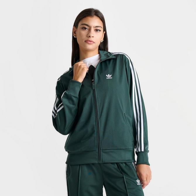 Green adidas firebird tracksuit best sale