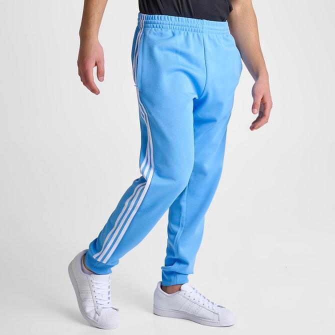 Adidas pants light blue on sale