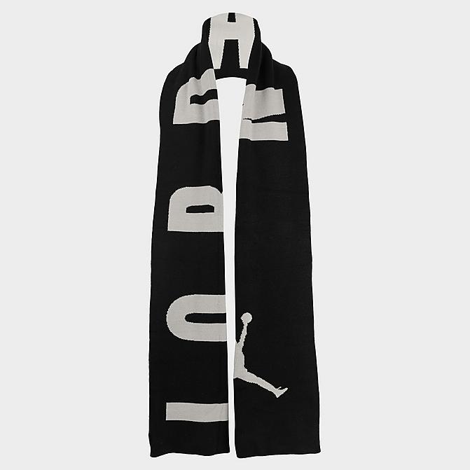 Front view of Jordan Oversized Scarf in Black/Sail/Sail Click to zoom