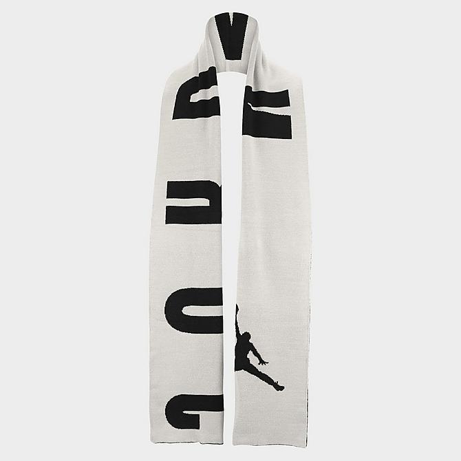 Back view of Jordan Oversized Scarf in Black/Sail/Sail Click to zoom