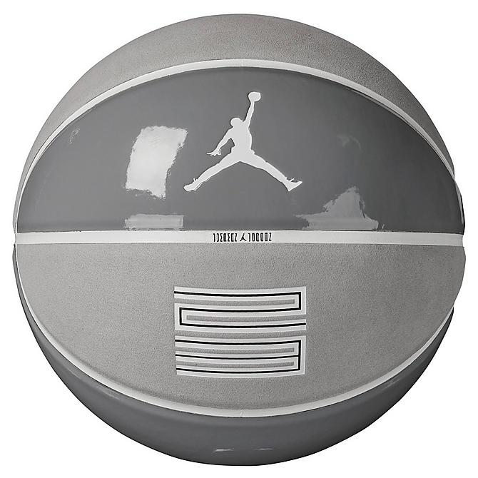 Front view of Jordan Premium Basketball in Cool Grey Click to zoom