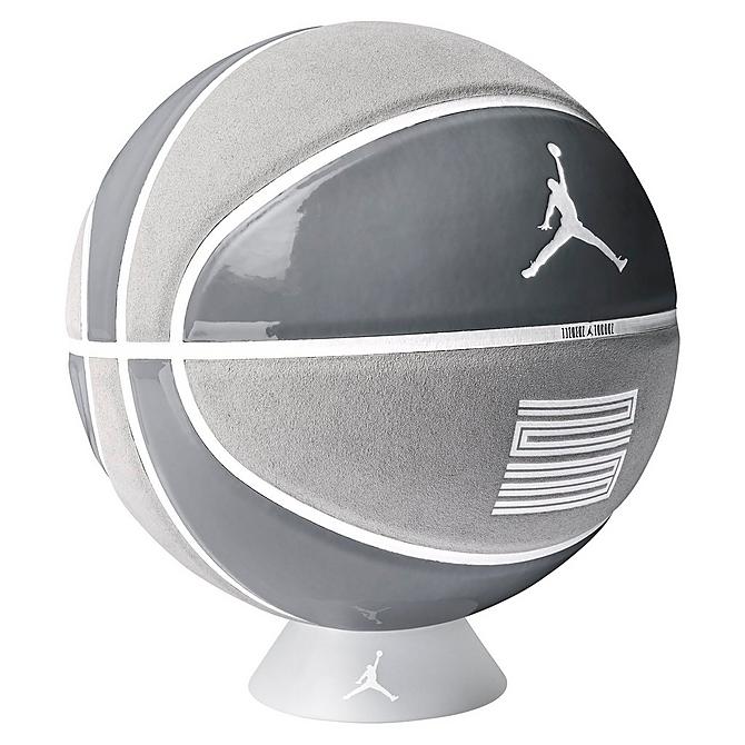 Left view of Jordan Premium Basketball in Cool Grey Click to zoom