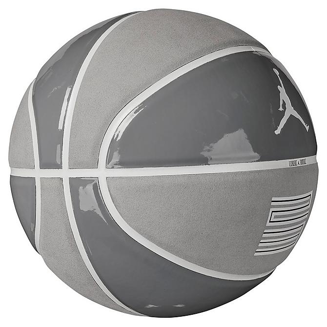 Back view of Jordan Premium Basketball in Cool Grey Click to zoom