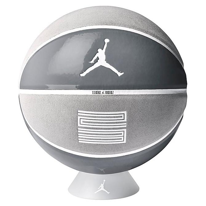 Bottom view of Jordan Premium Basketball in Cool Grey Click to zoom