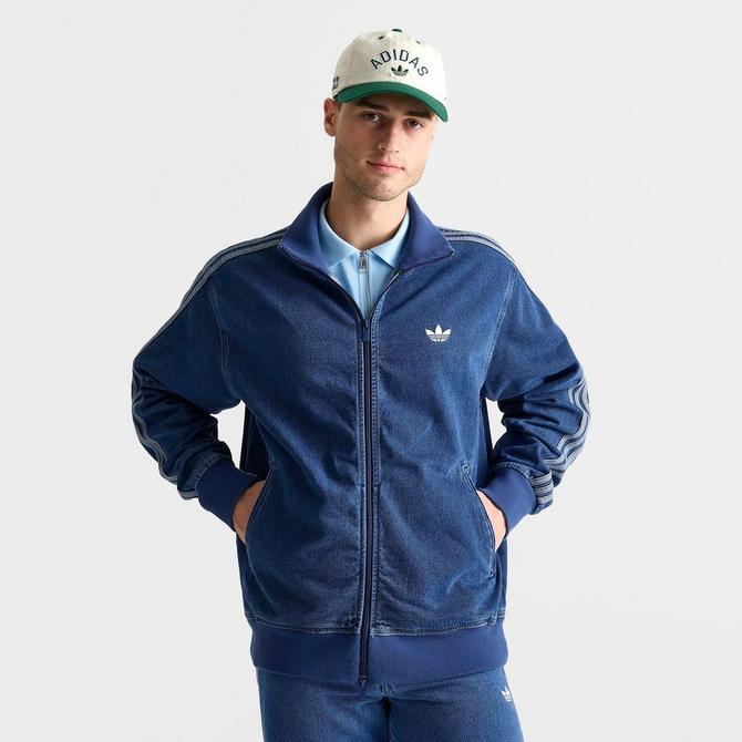 adidas Adicolor Denim Firebird Track Top - Blue | adidas GH