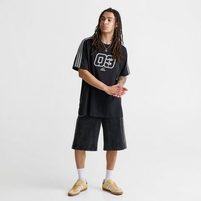 [angle] view of Men's adidas Originals 03 Graphic T-Shirt in Black Click to zoom
