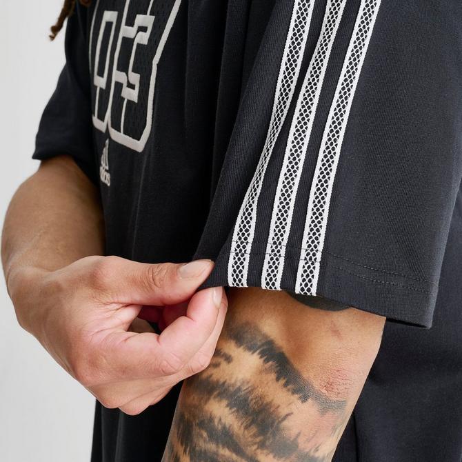 [angle] view of Men's adidas Originals 03 Graphic T-Shirt in Black Click to zoom