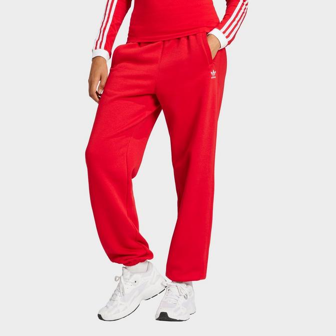Red adidas joggers womens deals