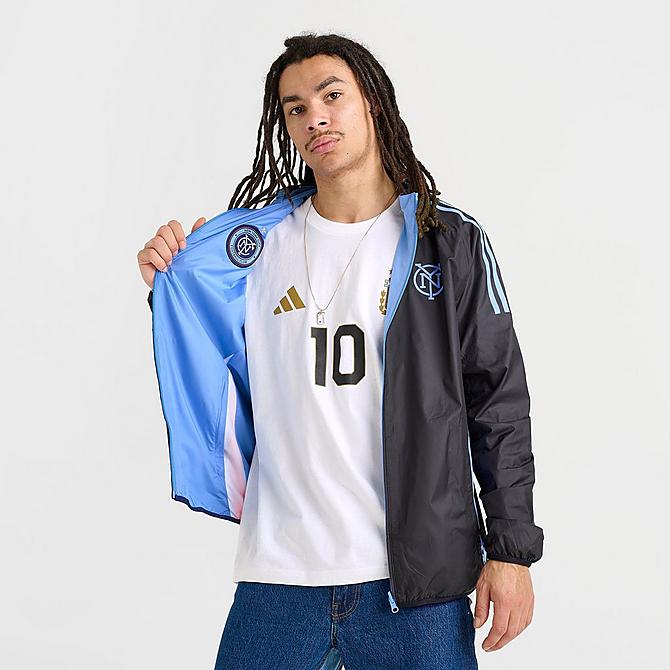 Men's adidas New York FC MLS Reversible Anthem Jacket Men's adidas New York FC MLS Reversible Anthem Jacket