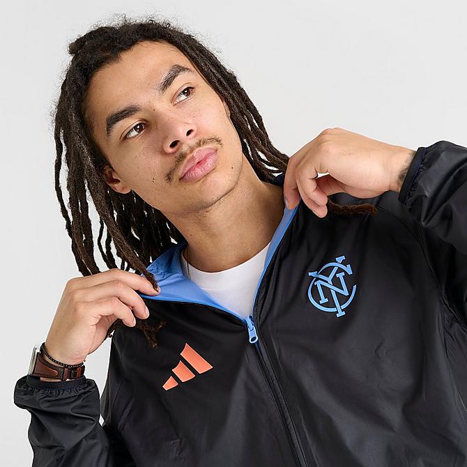 Men's adidas New York FC MLS Reversible Anthem Jacket Men's adidas New York FC MLS Reversible Anthem Jacket
