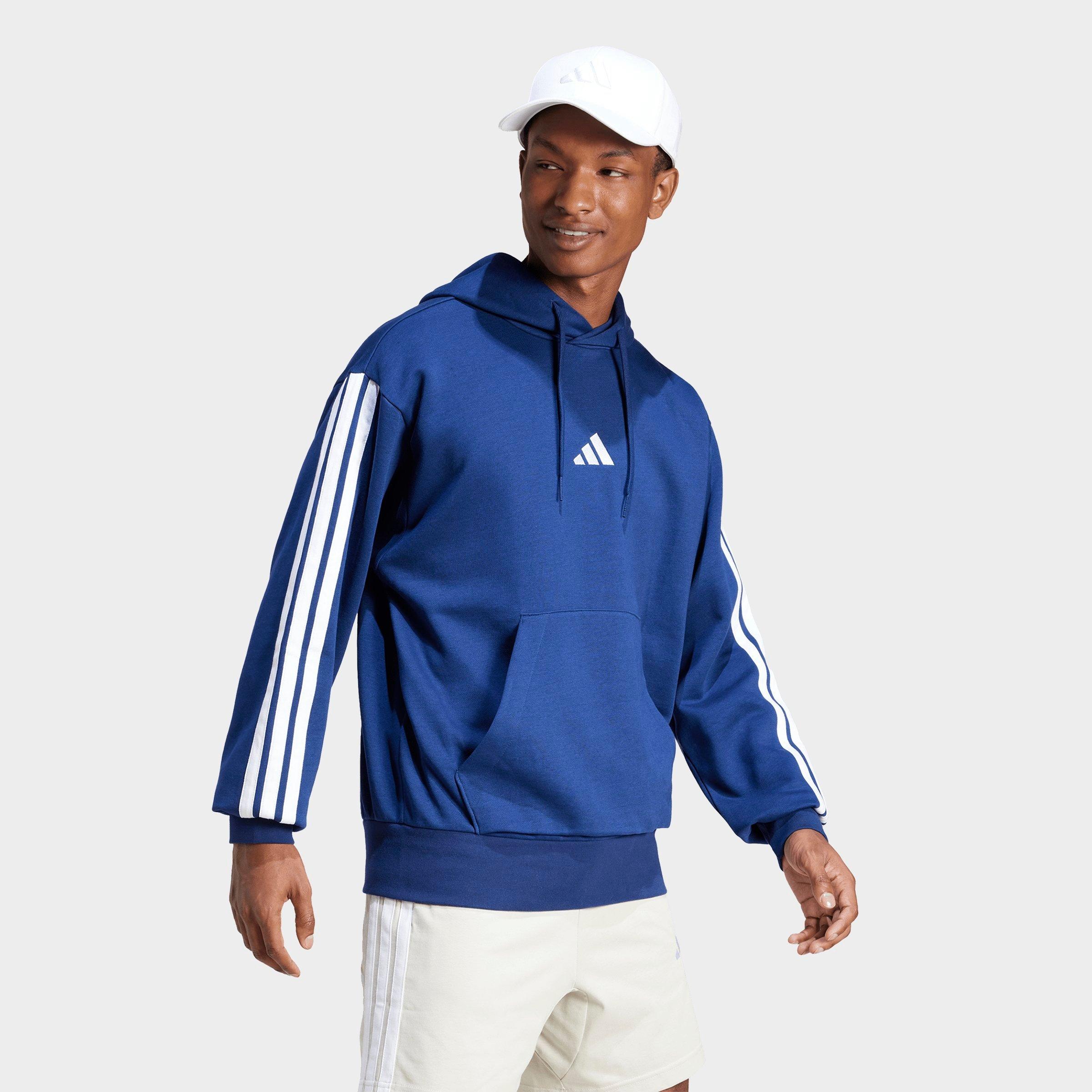 Men's adidas Essentials 3-Stripes Fleece Pullover Hoodie | Finish Line