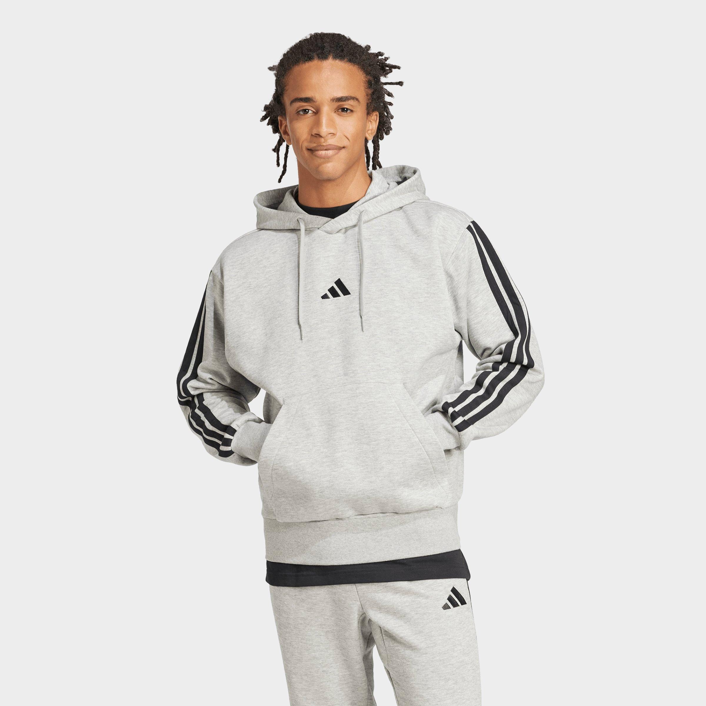 Men's adidas Essentials 3-Stripes Fleece Pullover Hoodie | Finish Line