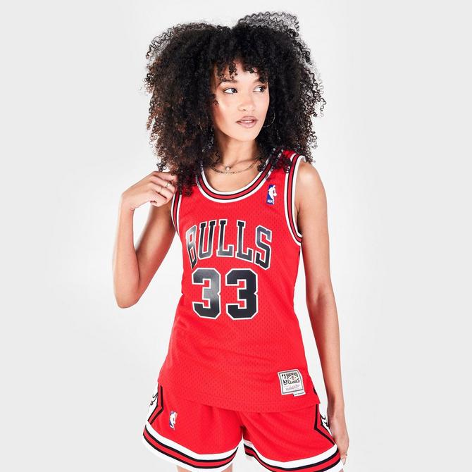 Women's Mitchell & Ness Chicago Bulls NBA Scottie Pippen Hardwood Classics  1997-98 Swingman Jersey