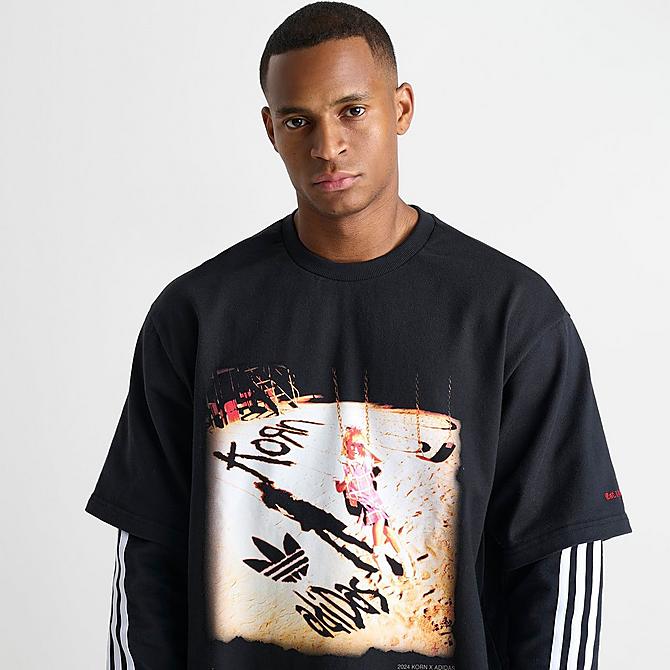 トップス adidas Korn Long Sleeve T-shirt Black L - トップス トップス adidas Korn Long Sleeve T-shirt Black L - トップス