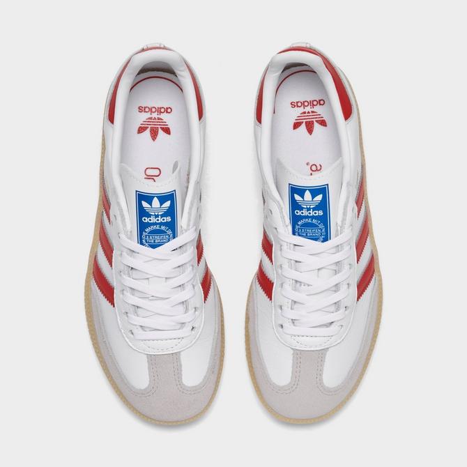 Adidas red and white samba online