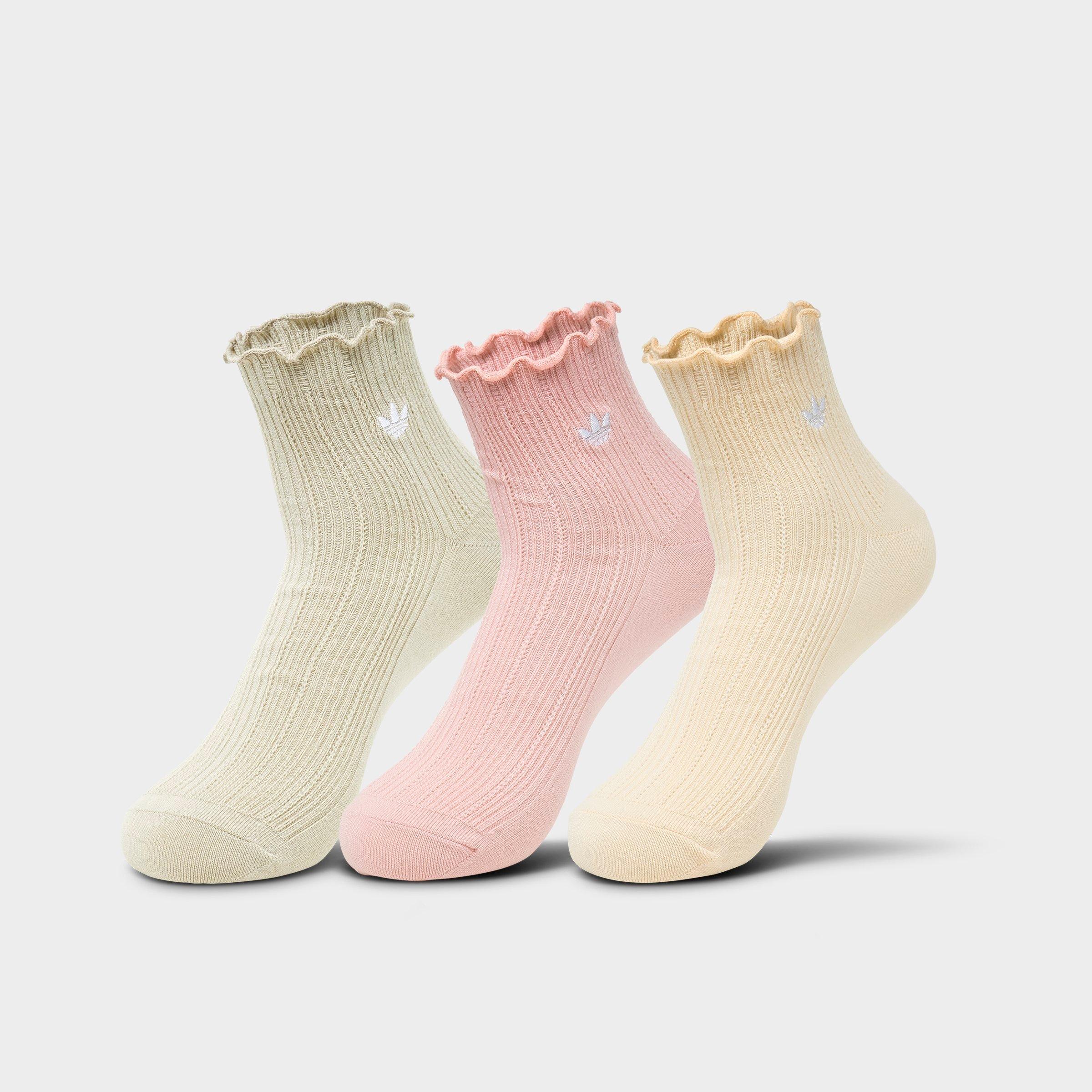 Women's adidas Originals Ruffle Quarter Socks (3-Pack) | Finish Line