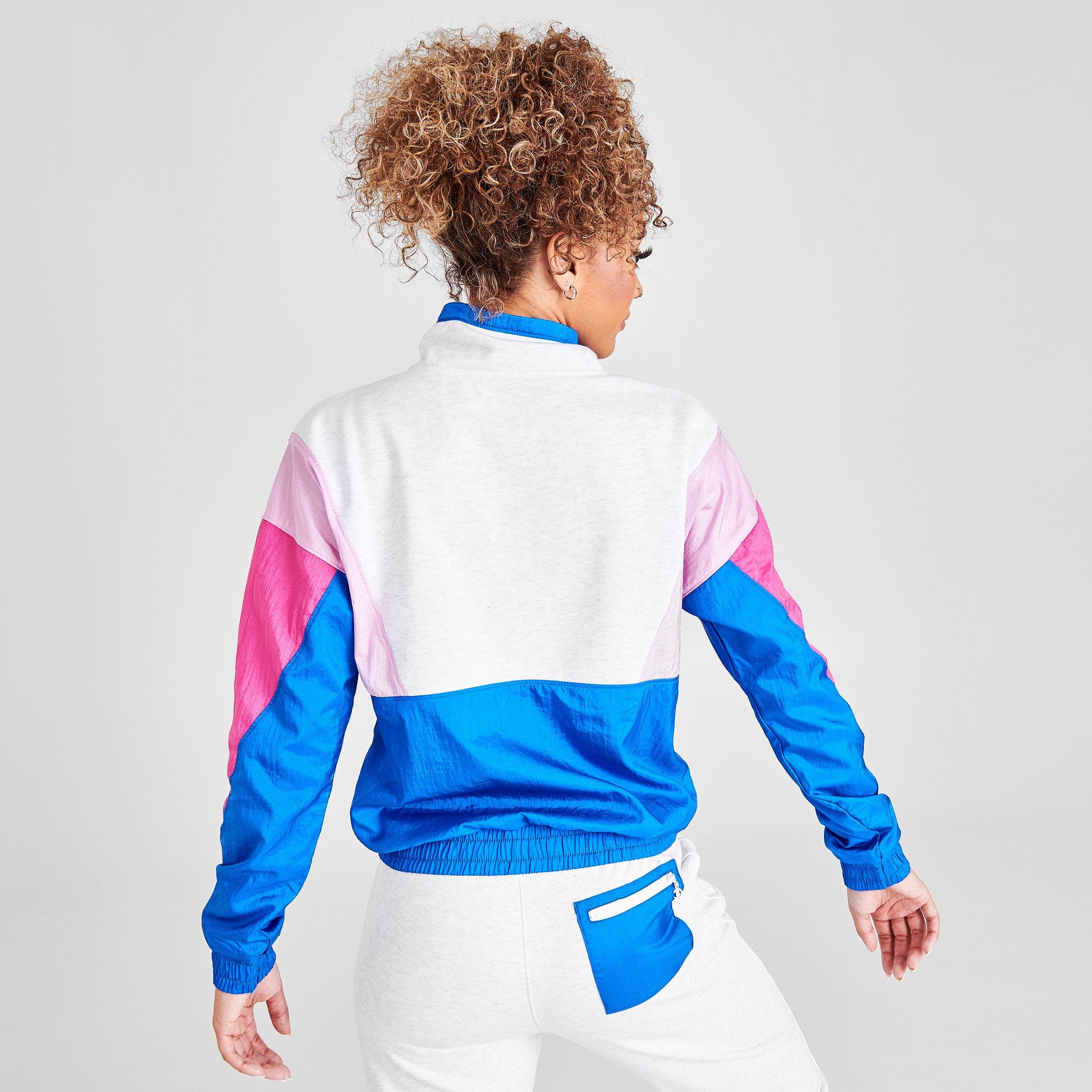 champion windbreaker womens blue