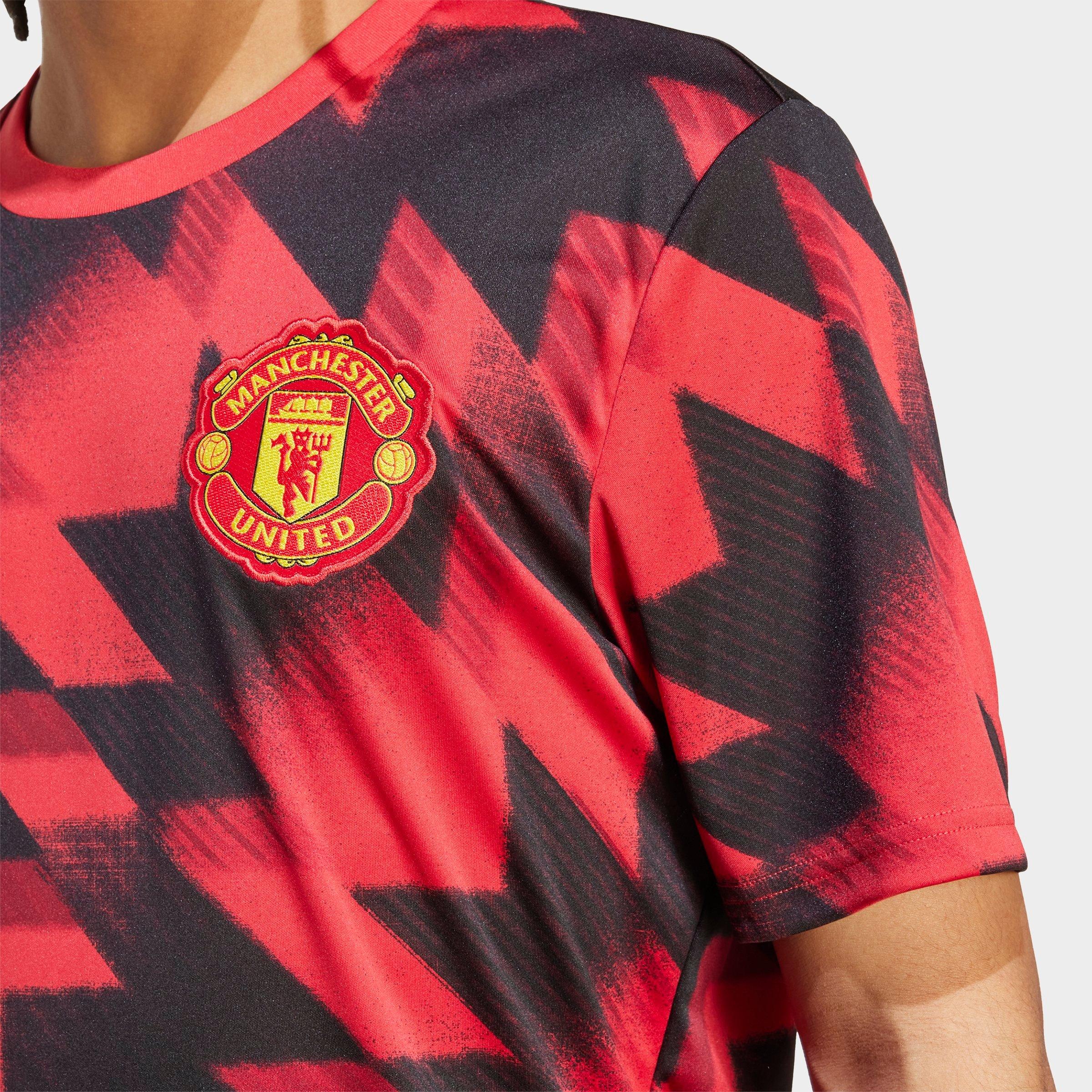 Men's adidas Manchester United 25-26 Pre-Match Soccer Jersey