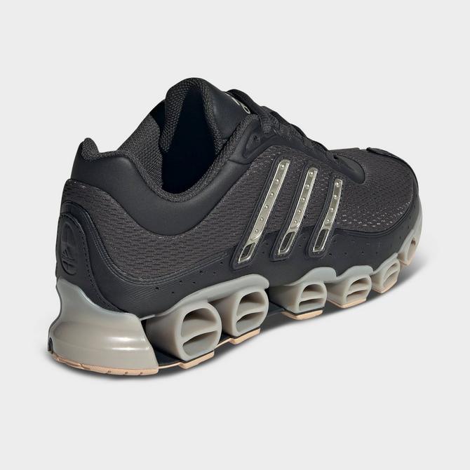 Left view of Women's adidas Originals Megaride Casual Shoes in Carbon/Halo Blush/Champagne Metallic Click to zoom