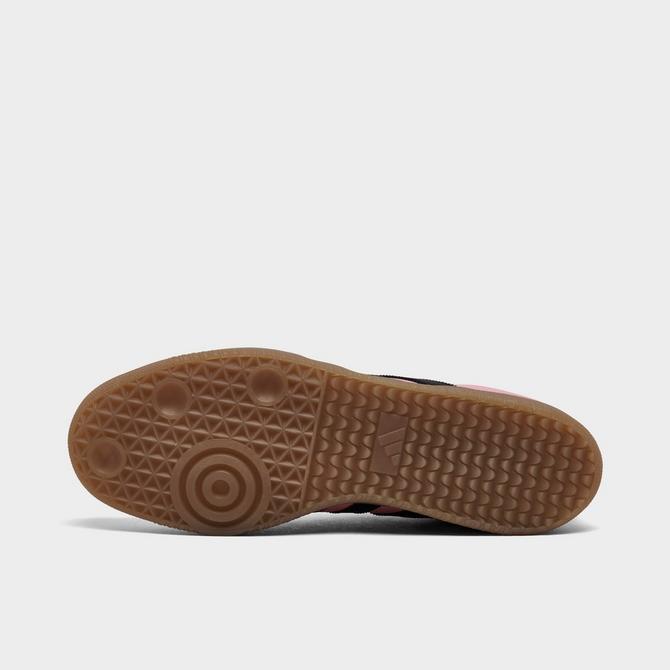 Bottom view of adidas Originals Samba Messi Casual Shoes in Light Pink/Black/Gum Click to zoom