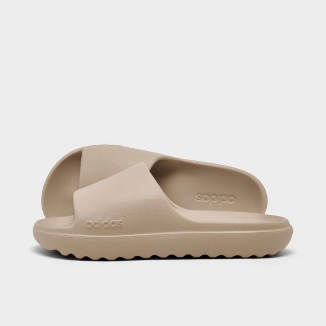 Right view of Women's adidas adilette Lumia Slide Sandals in Clay Brown/Clay Brown/Clay Brown Click to zoom