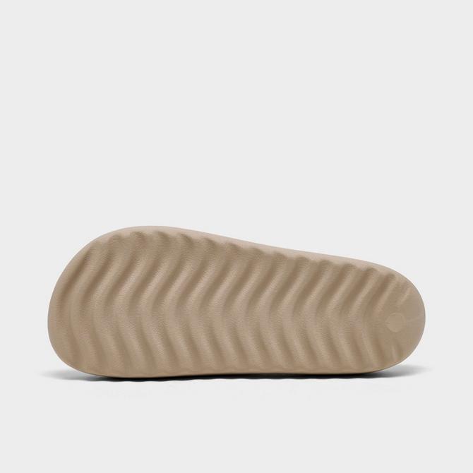 Bottom view of Women's adidas adilette Lumia Slide Sandals in Clay Brown/Clay Brown/Clay Brown Click to zoom