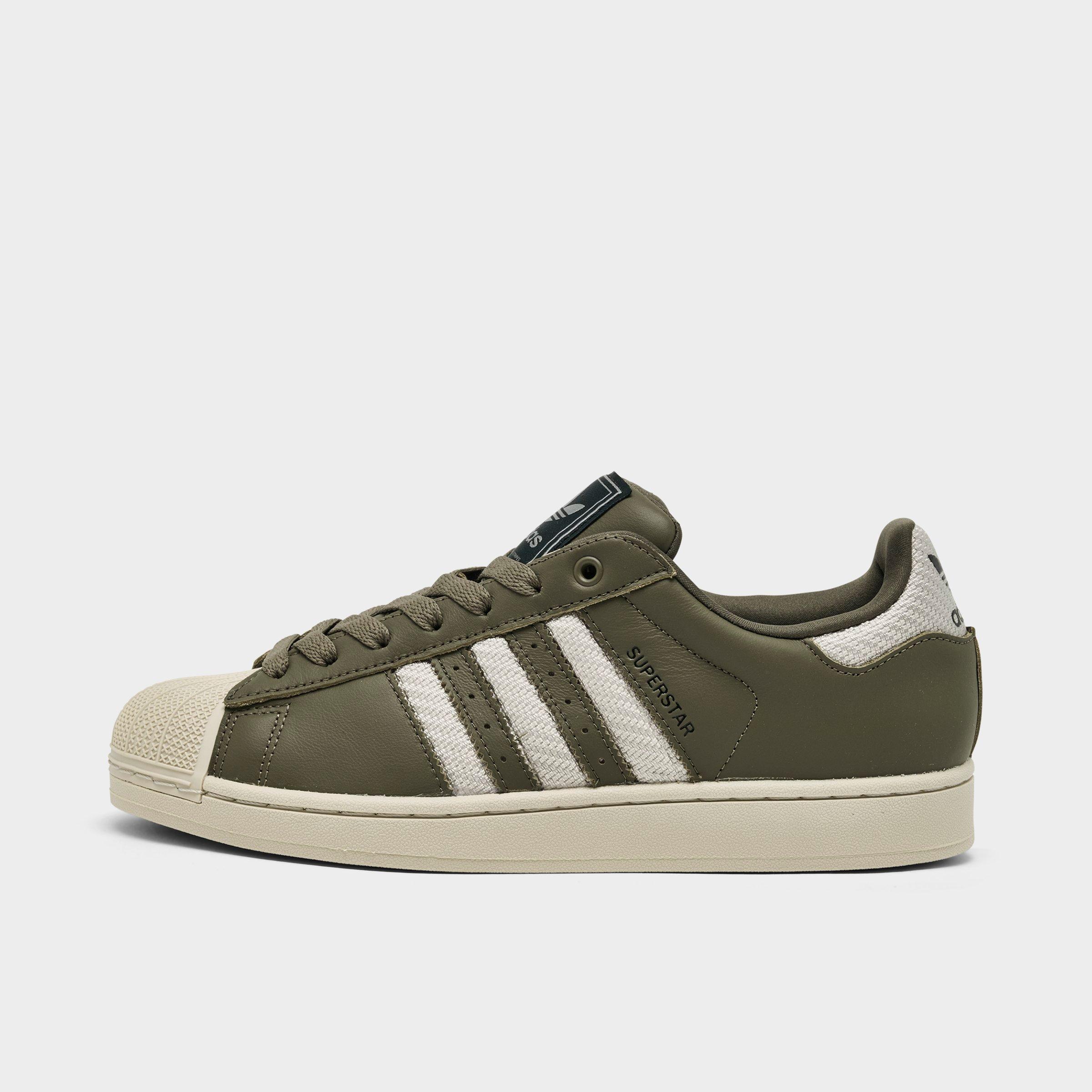 adidas Superstar II Shoes - Men's - Medium Dark Khaki / Bliss / Core Black - 11