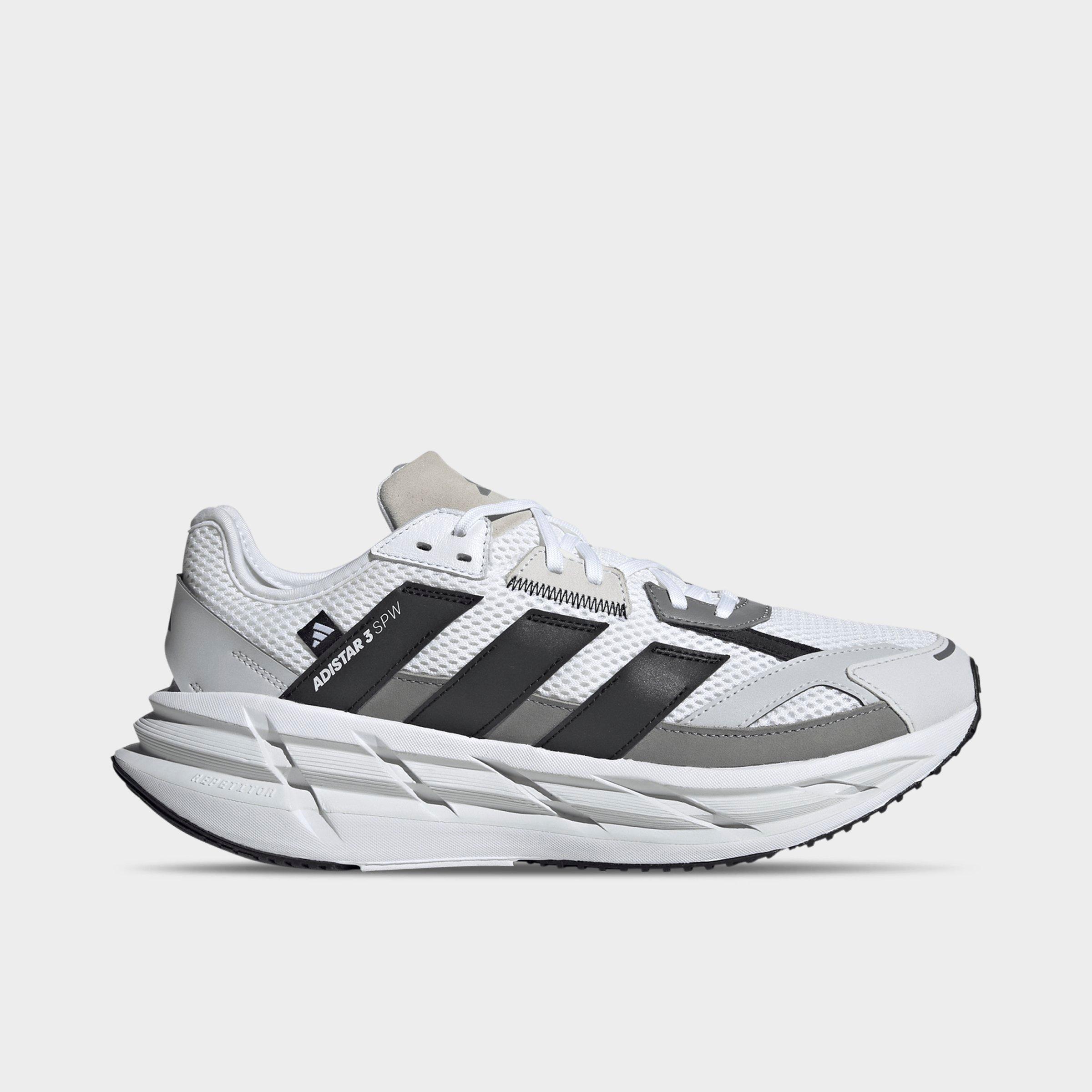 adidas gazelle silver green womens Mens Adistar Control 5 Lace Up Sneakers Silver, White 10 Casual