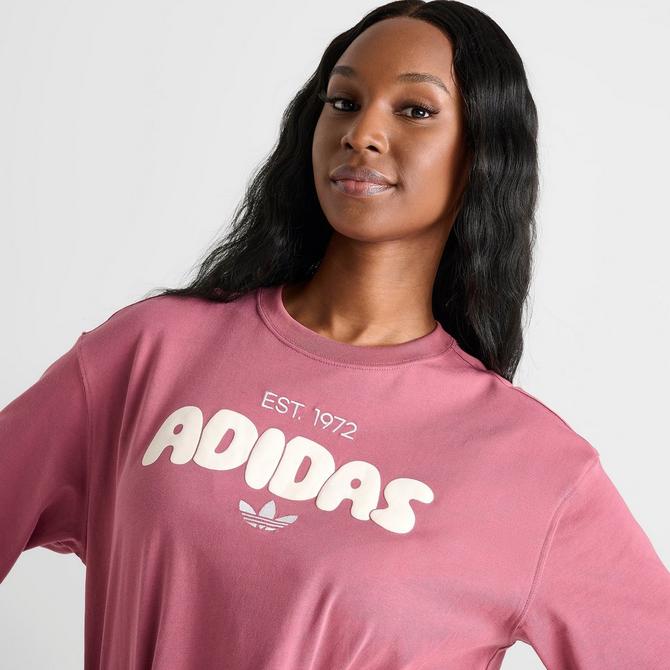 Adidas t shirt women pink hotsell