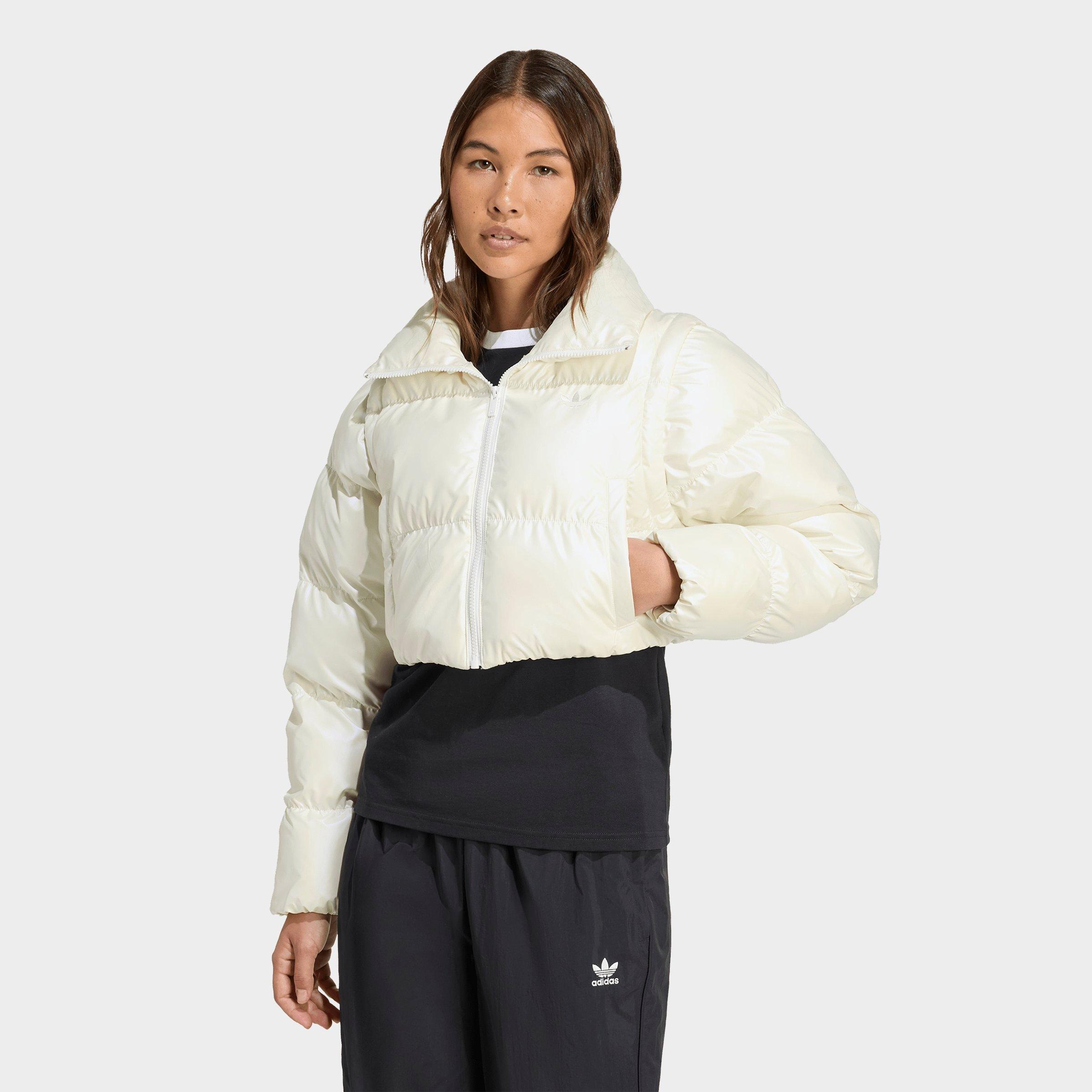 ジャケット・アウター aik2005 Women's adidas Originals Essentials Glossy Two-In-One Cropped