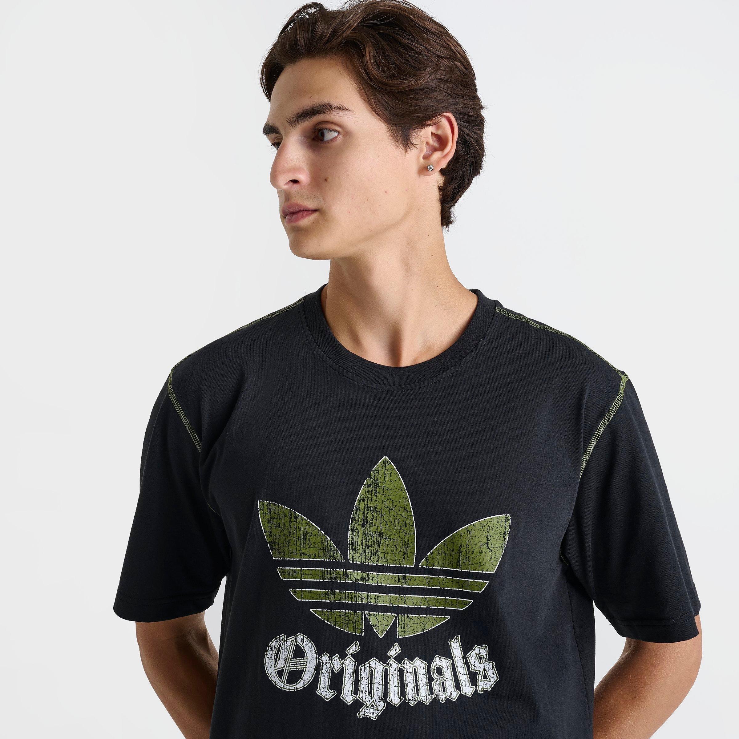Men's adidas Originals Distressed Trefoil Graphic T-Shirt