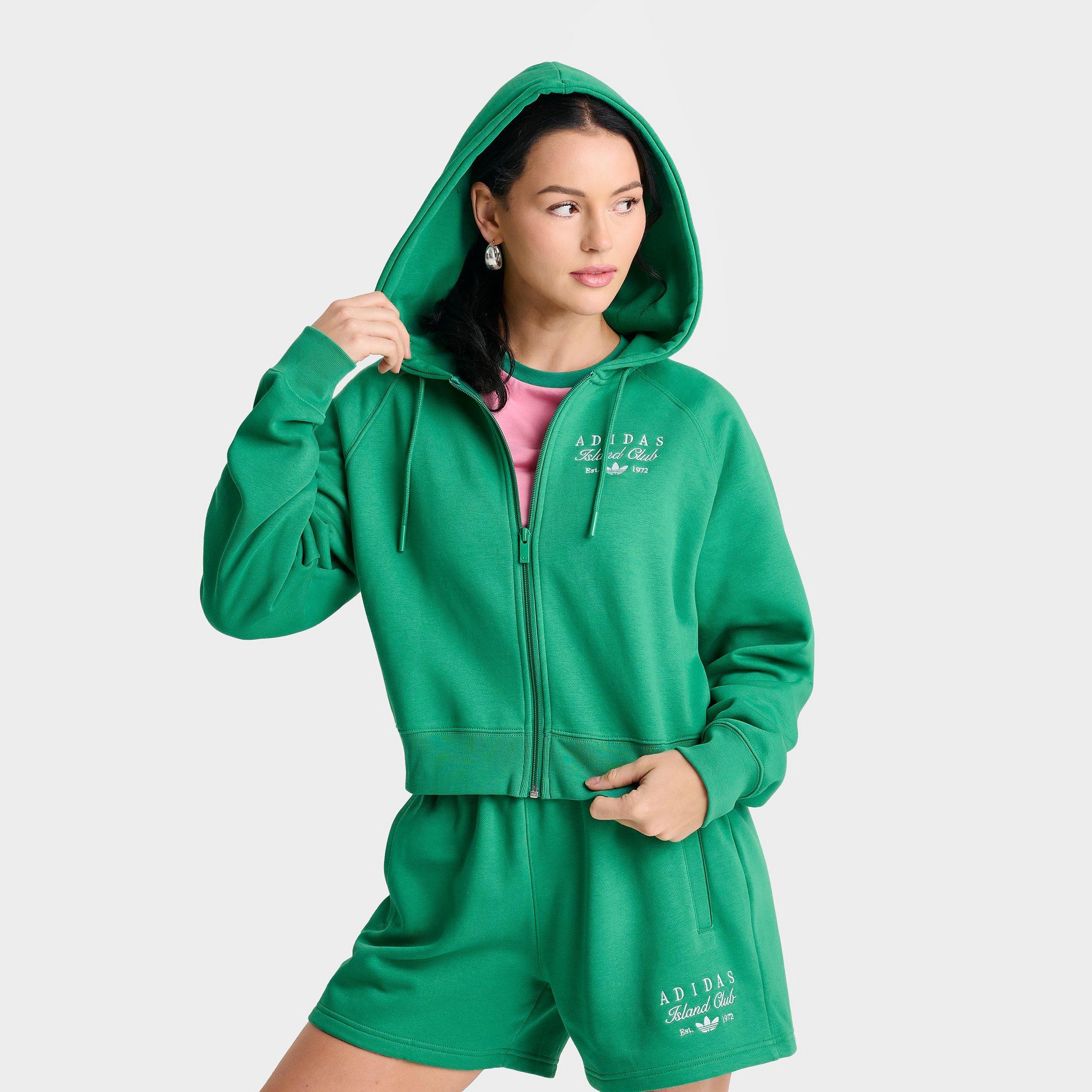 【25SS NEW】ANTEPRIMA_women / LOGO MAGLIA トップス / ３色 Women's adidas Originals Island Cropped Full-ZIp Hoodie