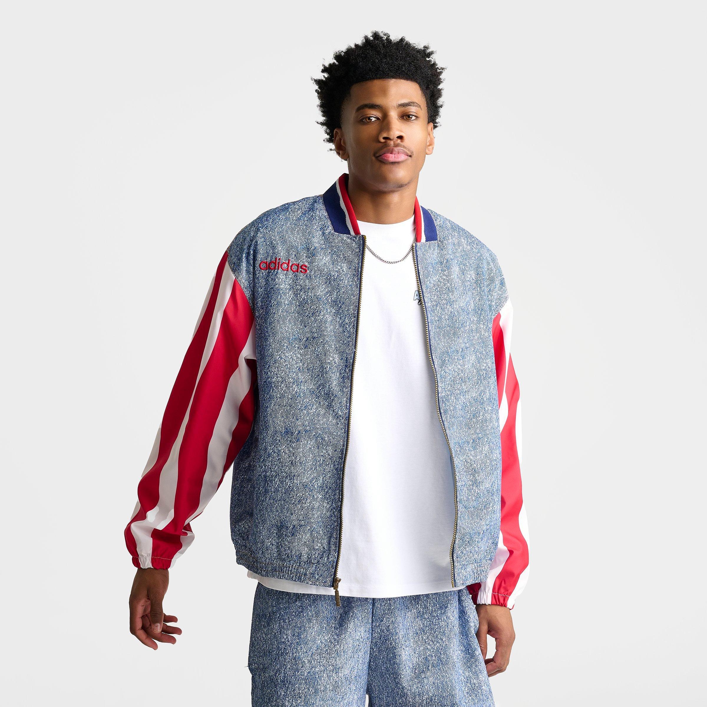 Men's adidas Denim Graphic Track Top | Finish Line