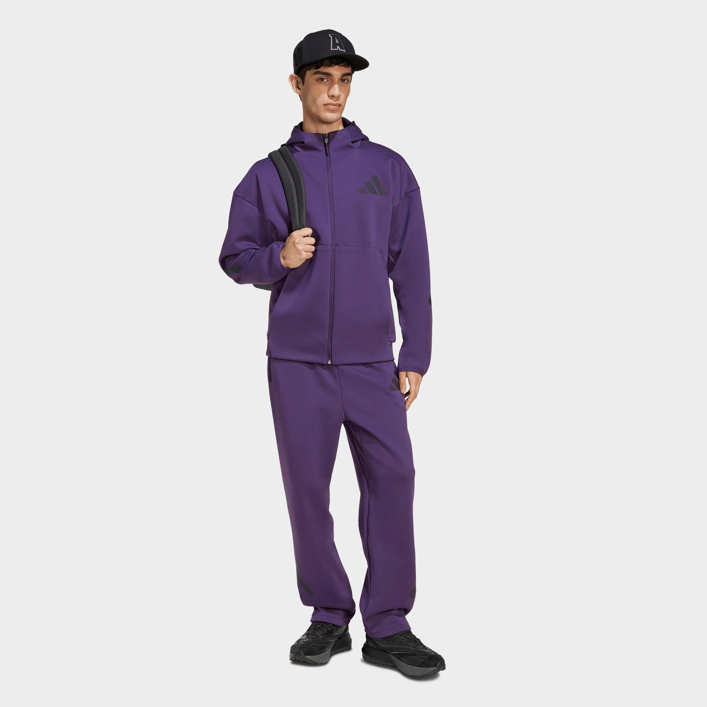 Ｎ adidas Z.N.E. Full-Zip Hooded Track Jacket - Black | Free