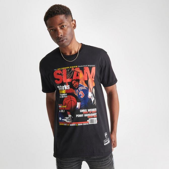 Men's Mitchell & Ness Slam Magazine John Starks Cover Graphic T-Shirt
