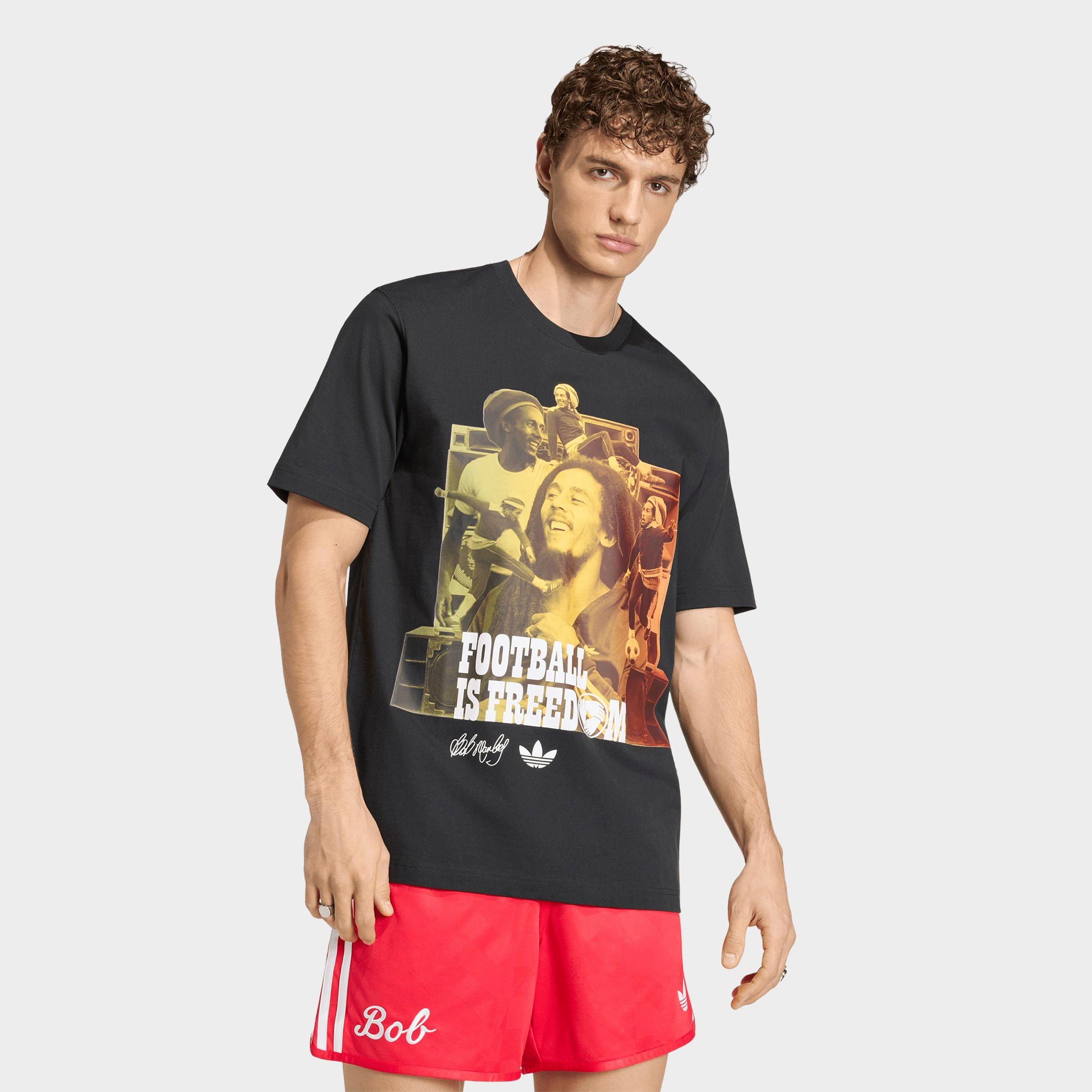 Men's adidas Originals x Bob Marley Collage Graphic T-Shirt