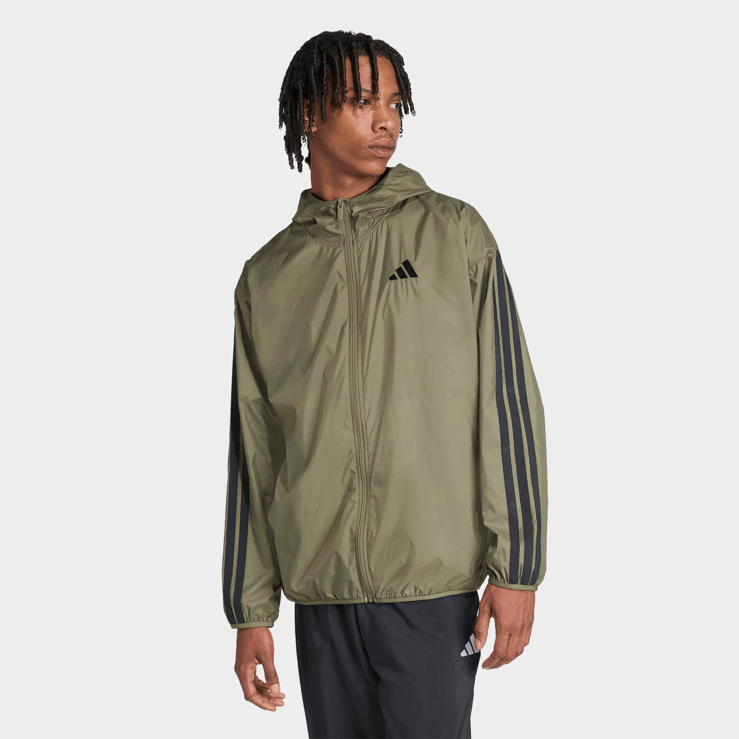 Men's adidas Essentials 3-Stripes Full-Zip Windbreaker Jacket