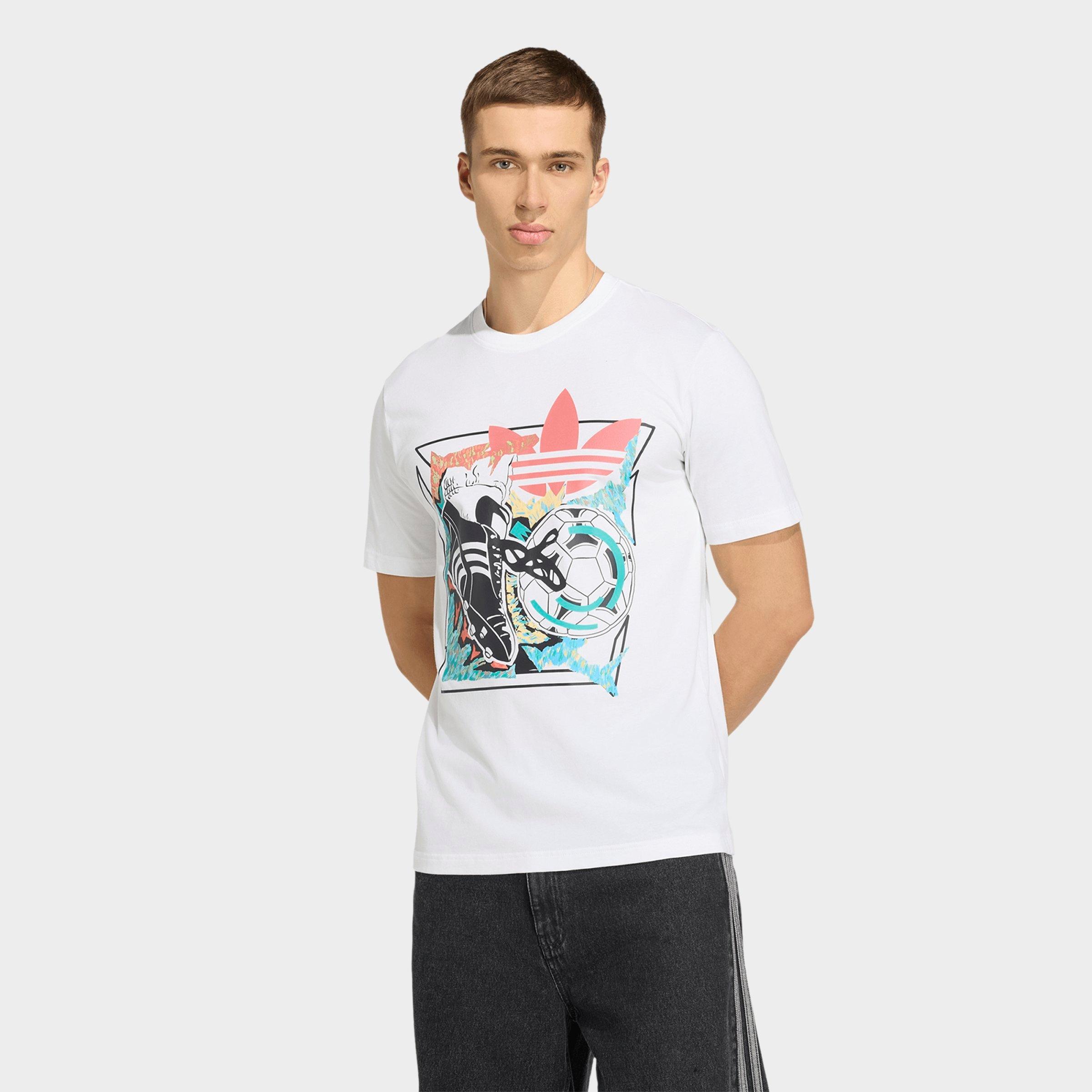 Men's adidas Originals Archive Anime Soccer Graphic T-Shirt