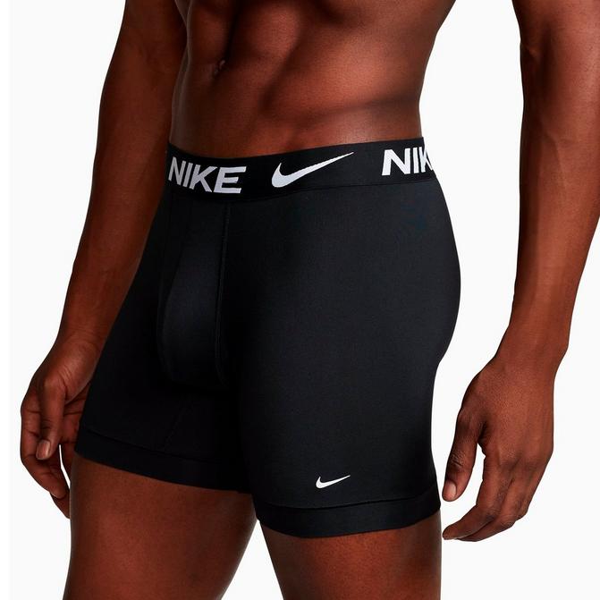 Nike 3 Pack Essential Long Boxer, Black