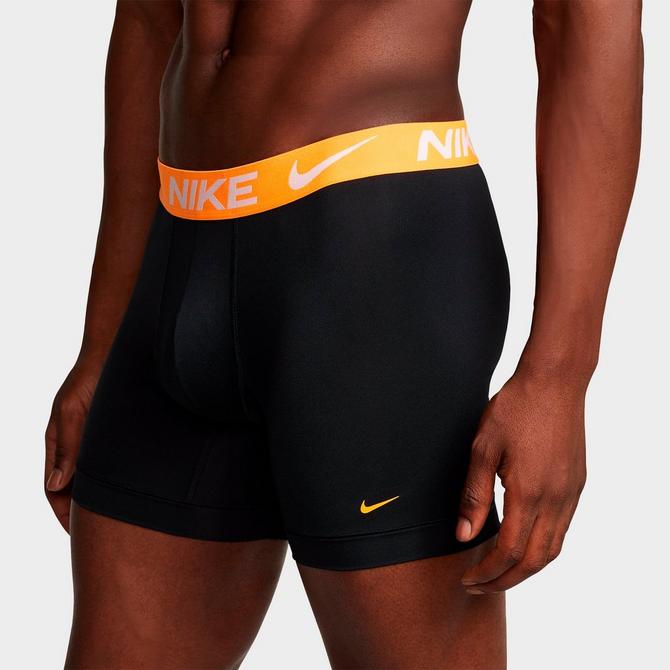 Nike Flex Micro 3 pack extra-long boxer briefs in black