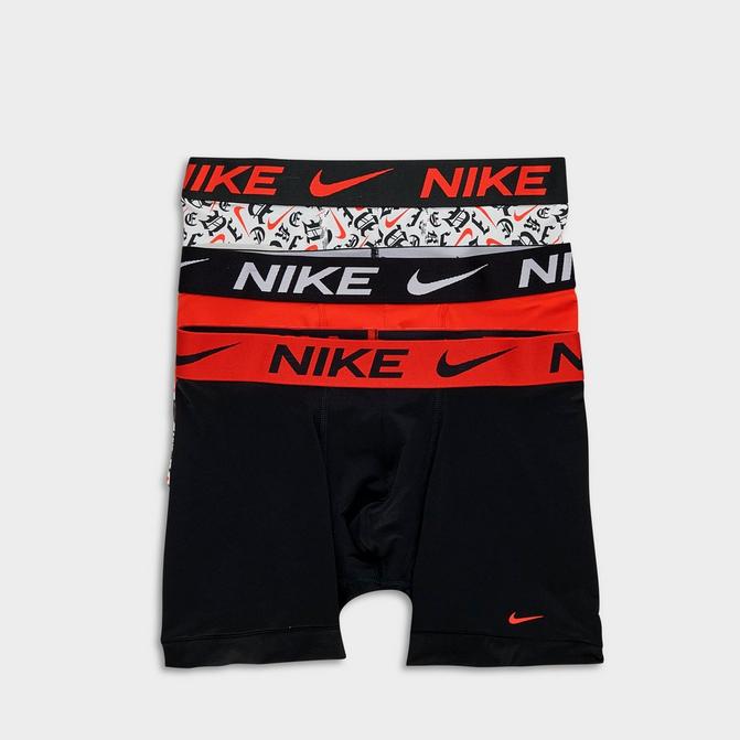Nike Mens Dri-Fit Essential 3 Pack Micro Boxer Briefs - Black