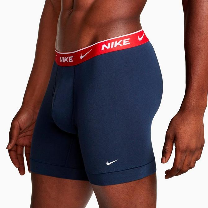 Nike Big Boys' Essential Micro Boxer Briefs (3 Pack)-Red/Black