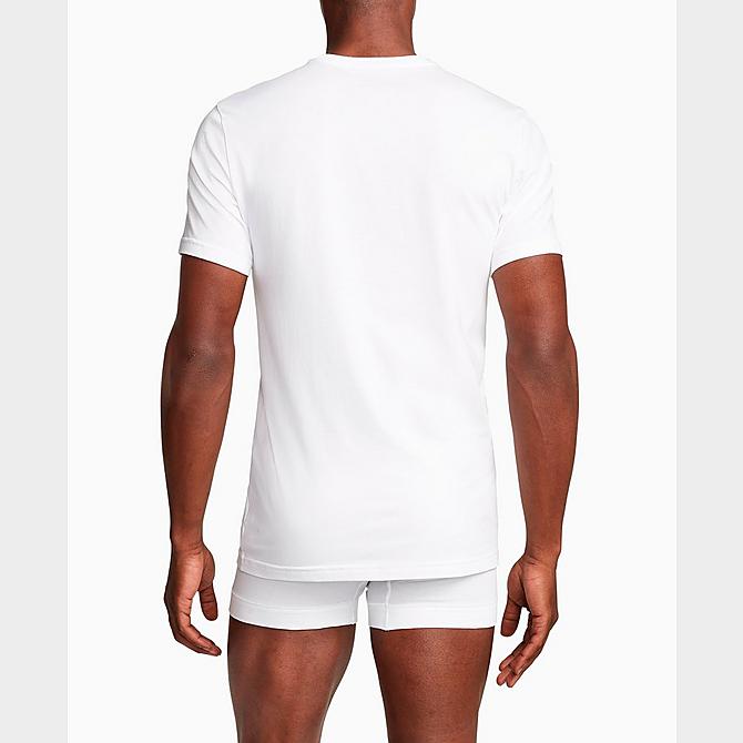 Alternate view of Men's Nike Everyday Cotton Stretch T-Shirt (2-Pack) in White Click to zoom